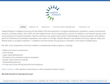 Tablet Screenshot of catalystresearch.net